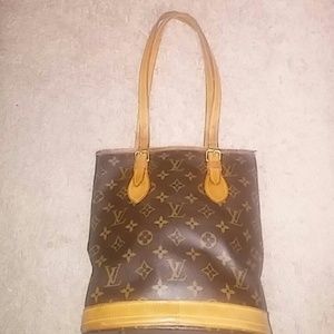 Authentic Louis Vuitton Monogram Bucket Brown Bag
